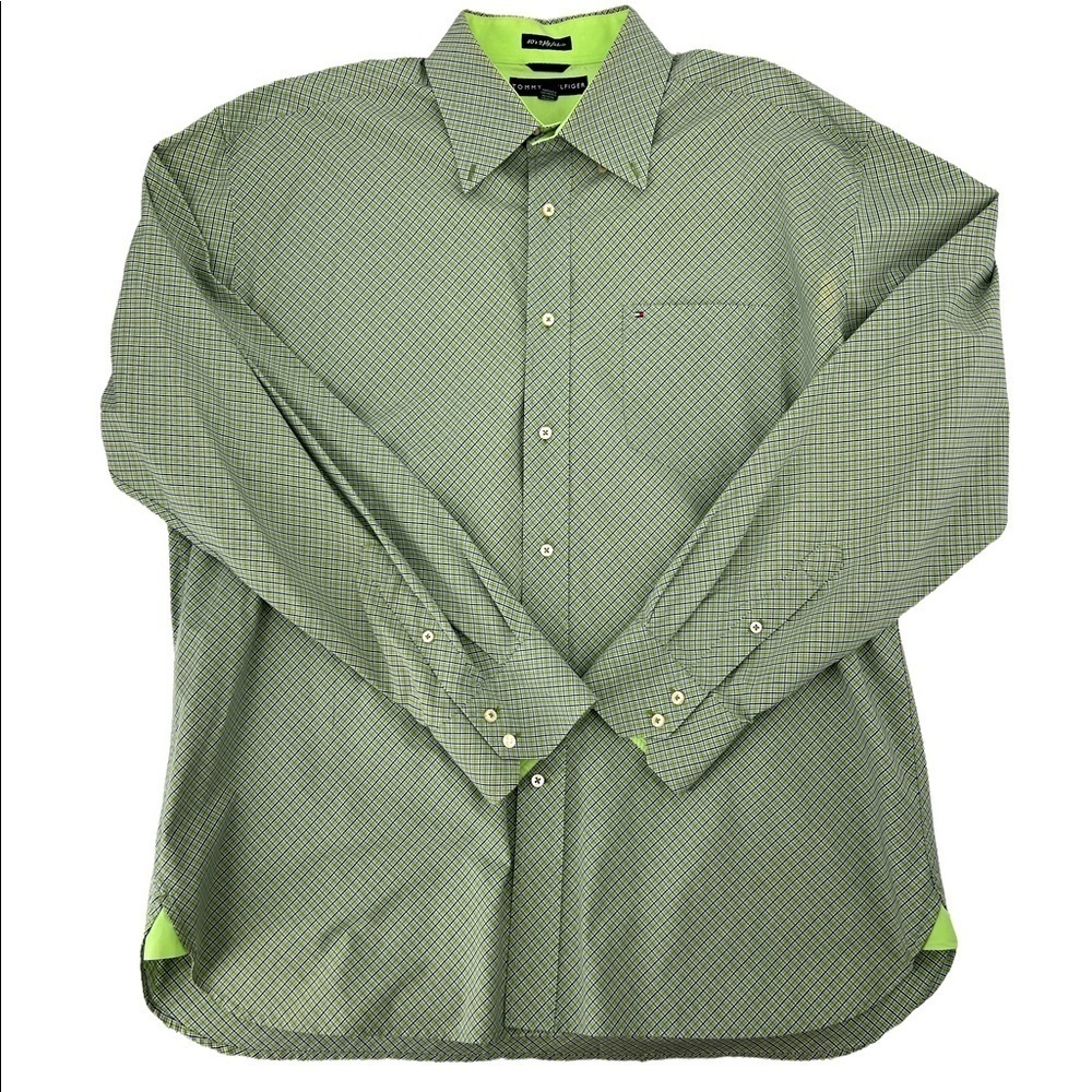 Tommy Hilfiger Long sleeve Button down shirt XL Green
